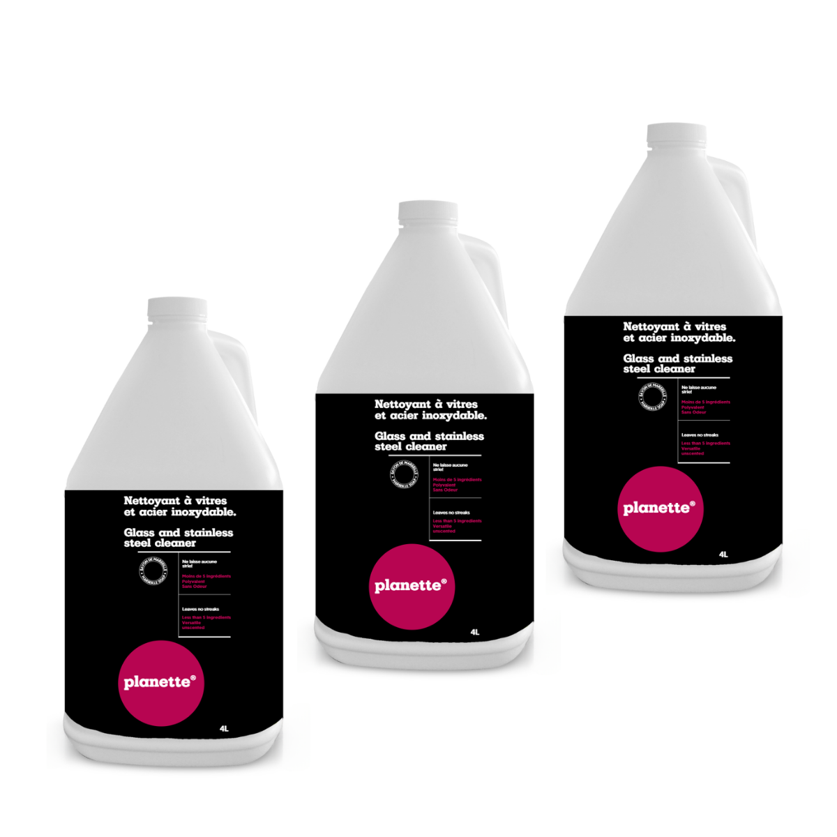 Glass and stainless steel cleaner