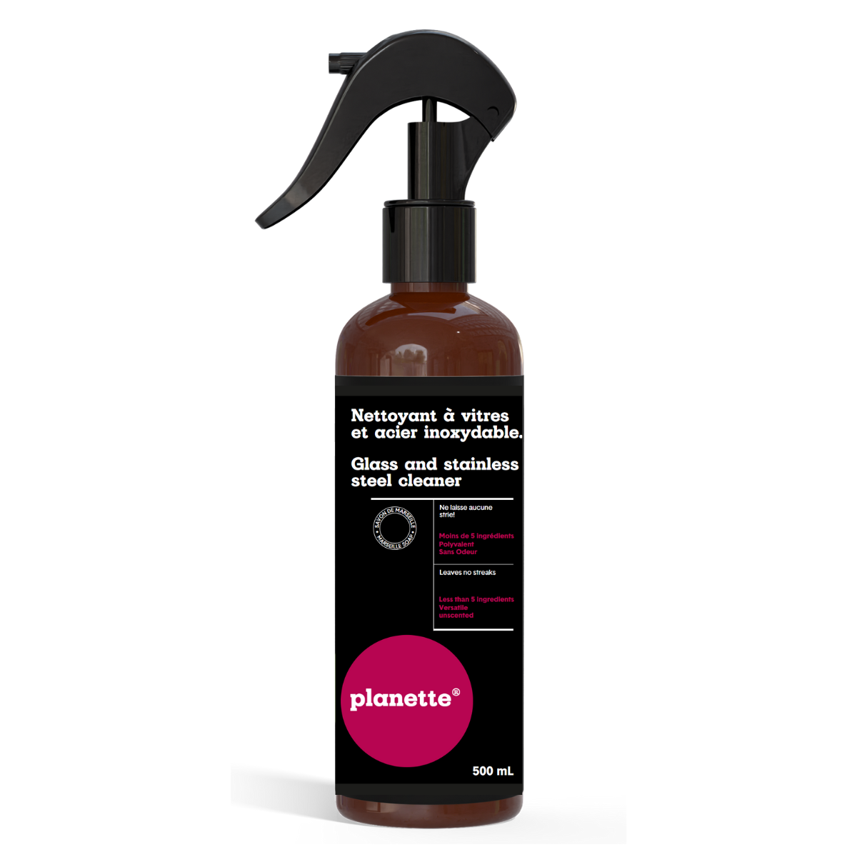 Glass and stainless steel cleaner