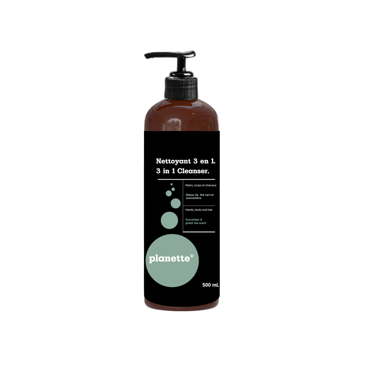 Trio gel douche-mains-cheveux