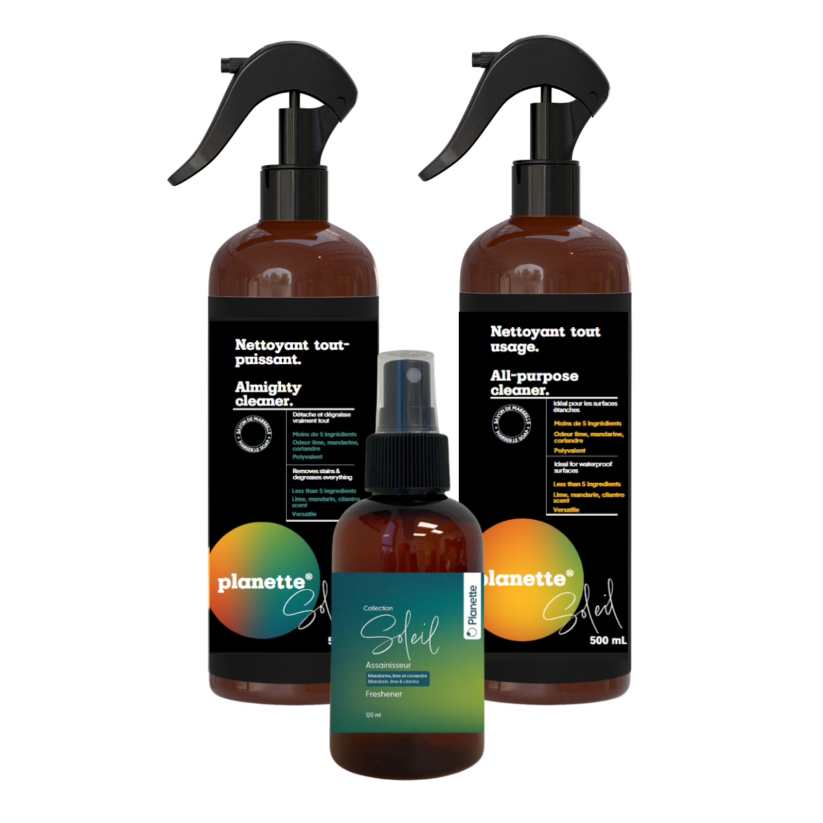 Trio ménager Soleil!