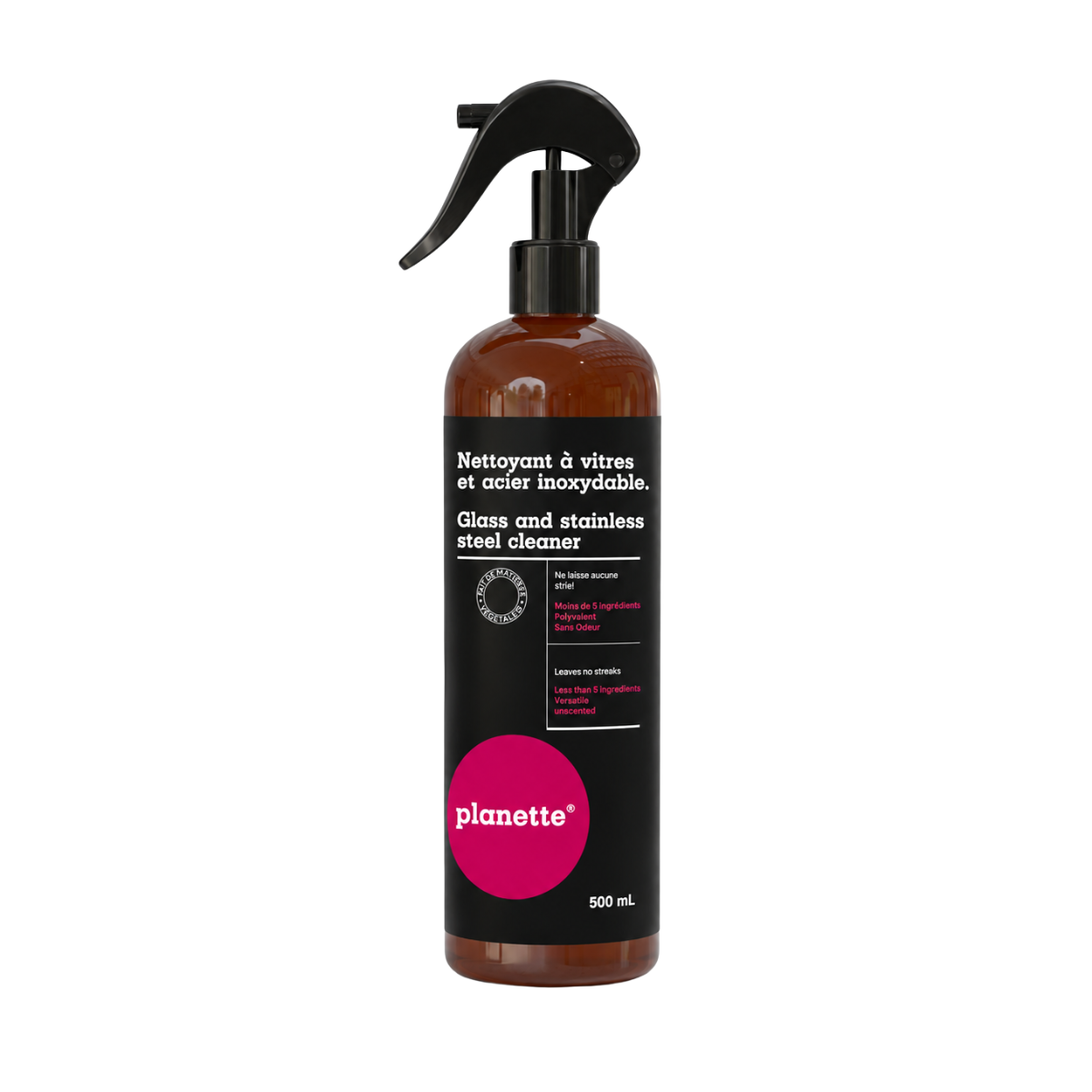 Glass and stainless steel cleaner