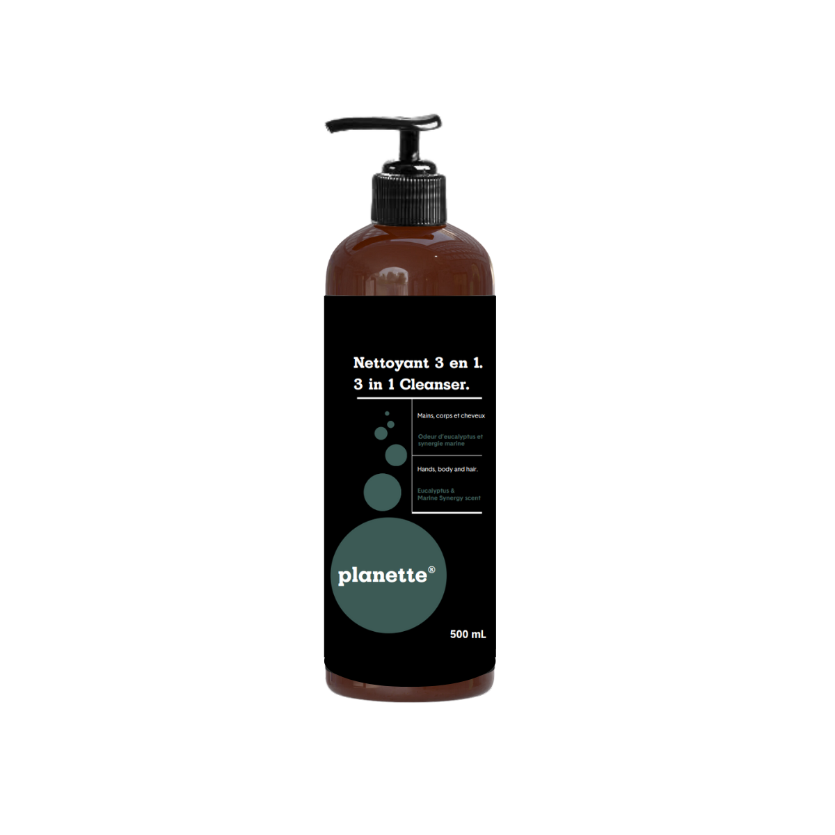 Trio gel douche-mains-cheveux